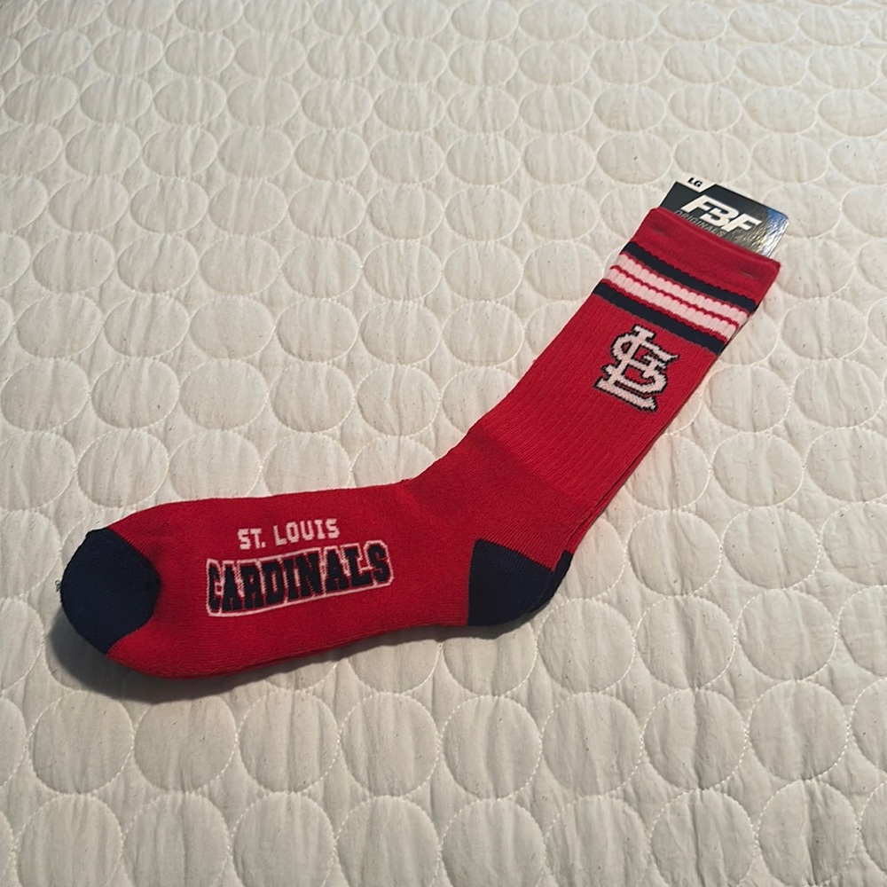 St. Louis Cardinals crew socks.